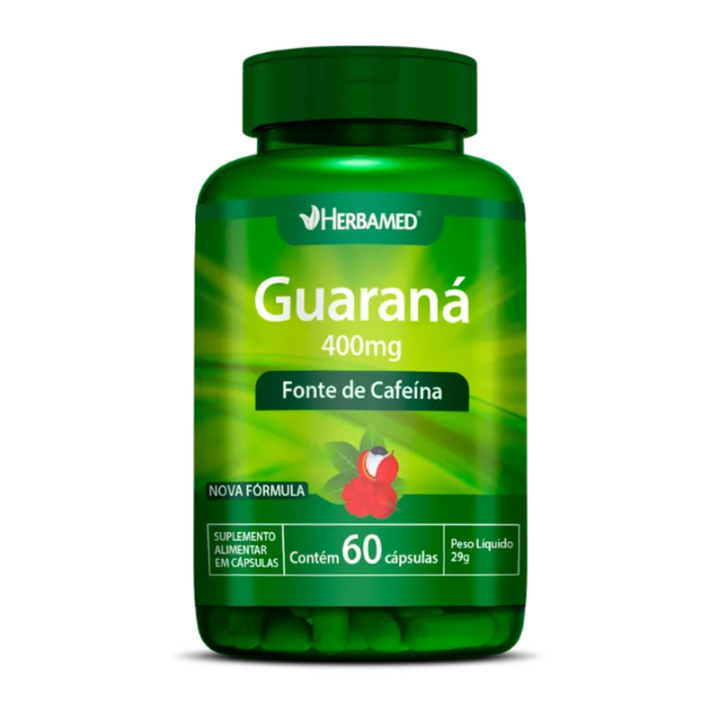 Guaraná 400mg C/60 Cápsulas - Herbamed